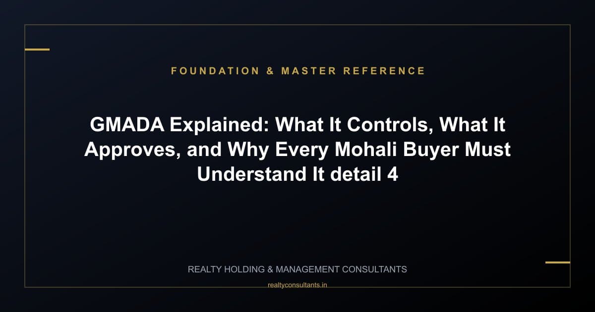 GMADA Explained: What It Controls, What It Approves, and Why Every Mohali Buyer Must Understand It - context image 4