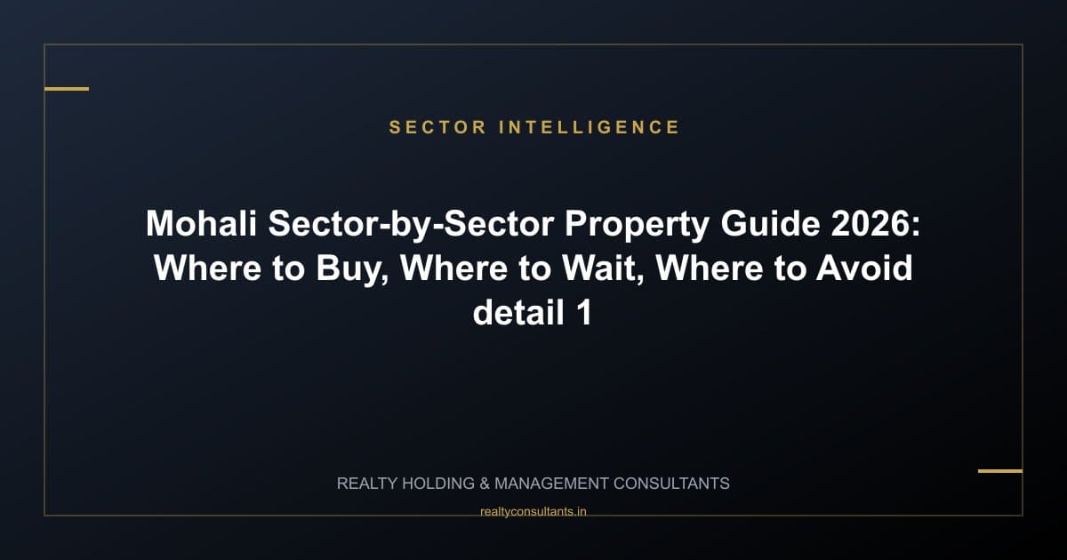 Mohali Sector-by-Sector Property Guide 2026: Where to Buy, Where to Wait, Where to Avoid - context image 1