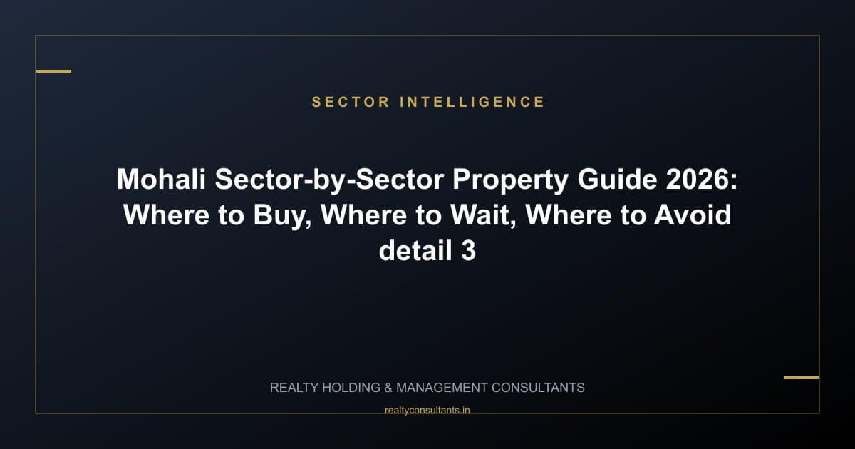 Mohali Sector-by-Sector Property Guide 2026: Where to Buy, Where to Wait, Where to Avoid - context image 3