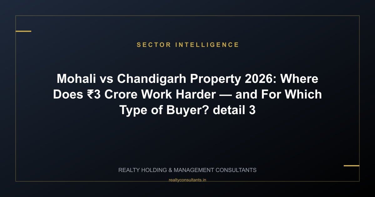 Mohali vs Chandigarh Property 2026: Where Does ₹3 Crore Work Harder — and For Which Type of Buyer? - context image 3