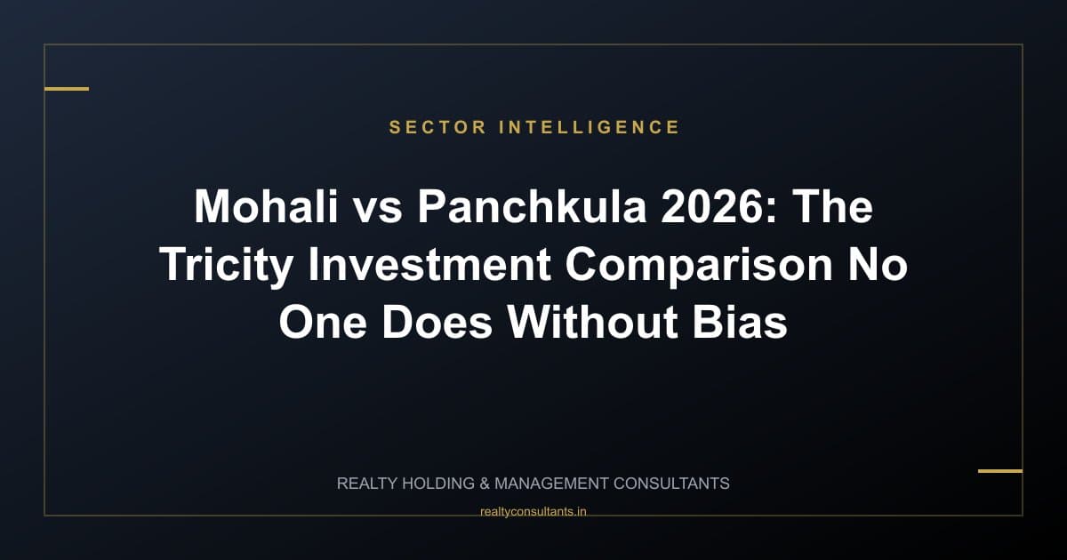 Mohali vs Panchkula 2026: The Tricity Investment Comparison No One Does Without Bias