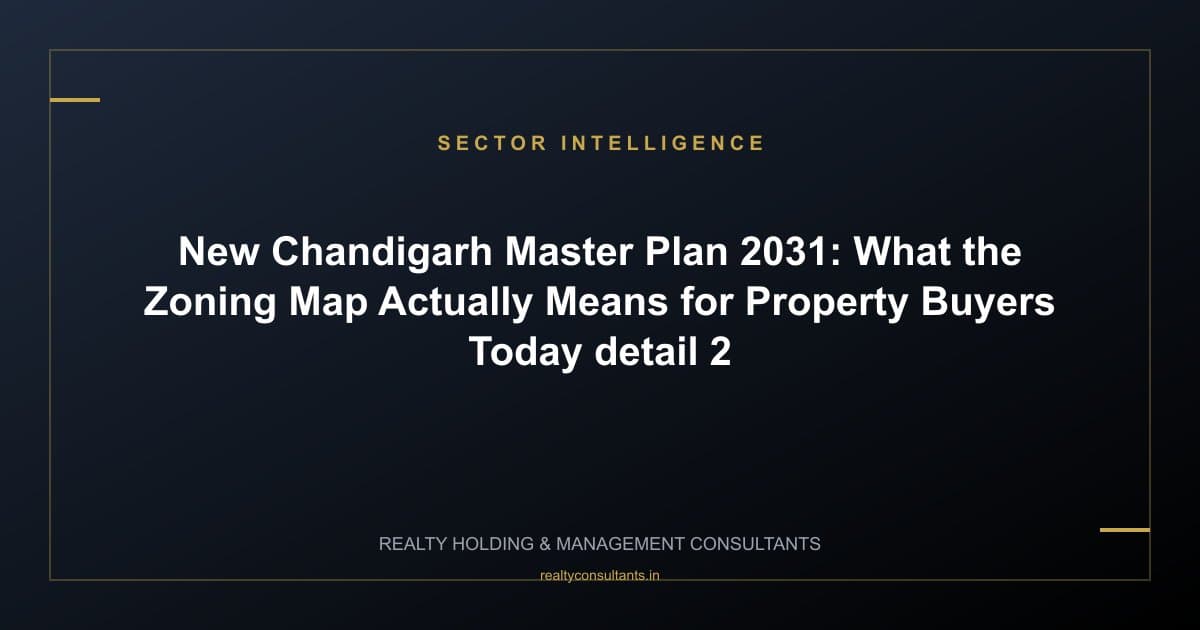 New Chandigarh Master Plan 2031: What the Zoning Map Actually Means for Property Buyers Today - context image 2