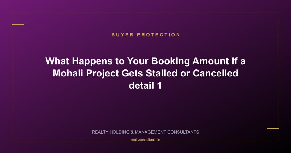 What Happens to Your Booking Amount If a Mohali Project Gets Stalled or Cancelled - context image 1