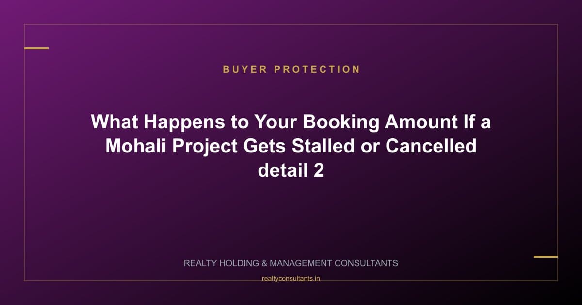 What Happens to Your Booking Amount If a Mohali Project Gets Stalled or Cancelled - context image 2