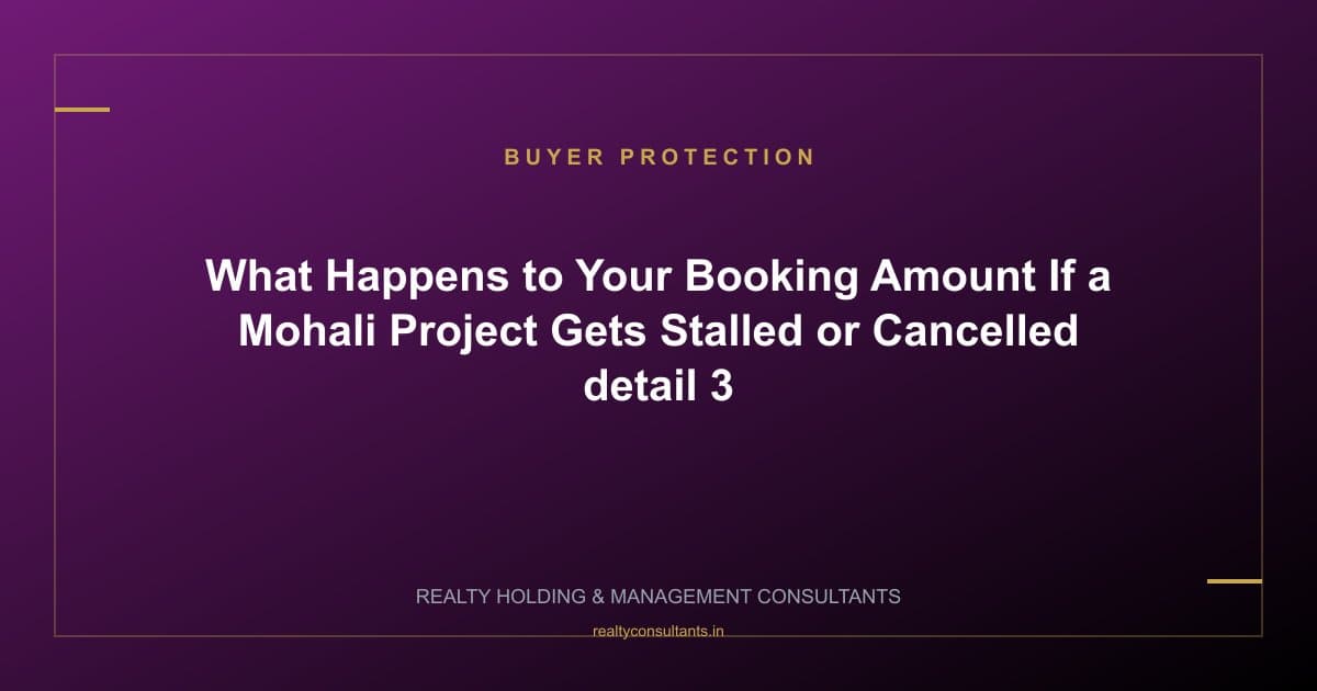 What Happens to Your Booking Amount If a Mohali Project Gets Stalled or Cancelled - context image 3