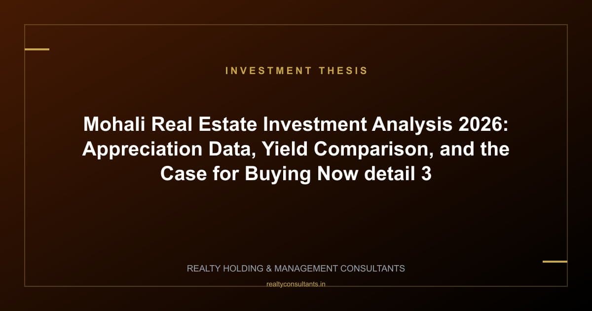 Mohali Real Estate Investment Analysis 2026: Appreciation Data, Yield Comparison, and the Case for Buying Now - context image 3