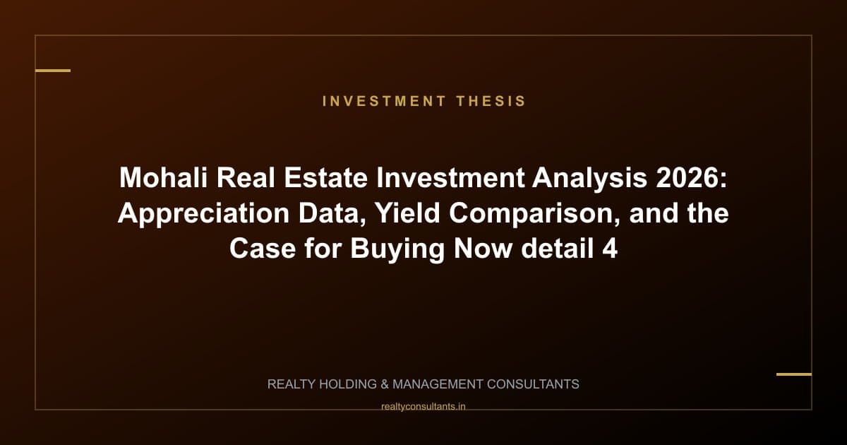 Mohali Real Estate Investment Analysis 2026: Appreciation Data, Yield Comparison, and the Case for Buying Now - context image 4