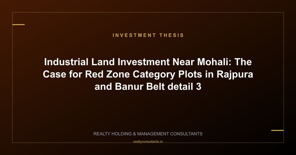 Industrial Land Investment Near Mohali: The Case for Red Zone Category Plots in Rajpura and Banur Belt - context image 3