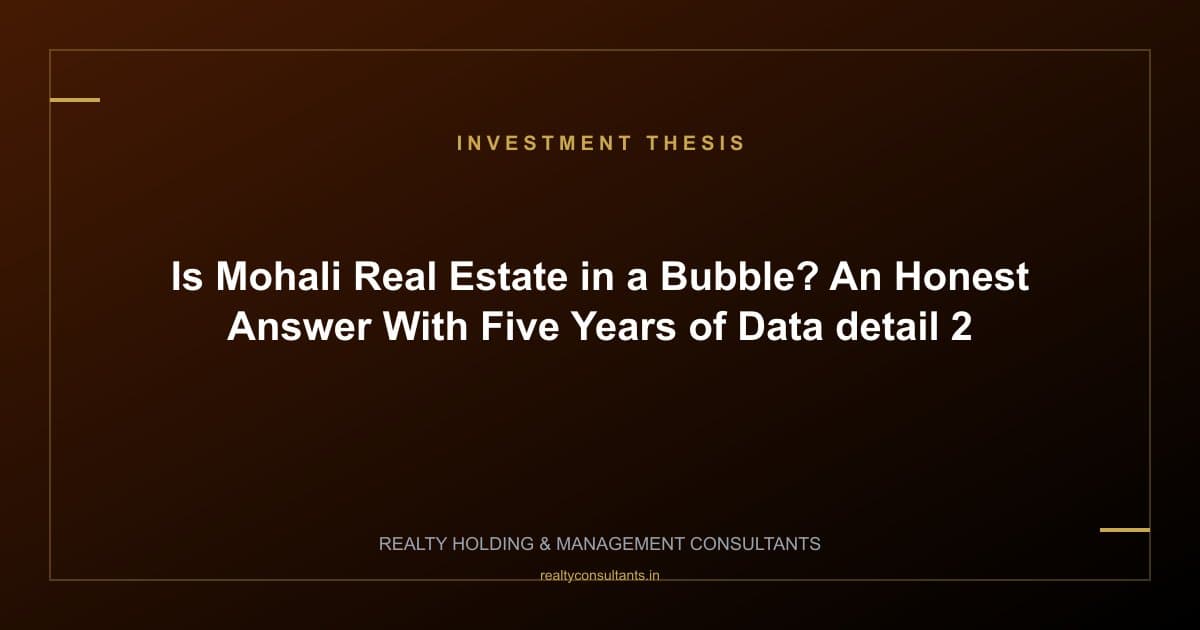Is Mohali Real Estate in a Bubble? An Honest Answer With Five Years of Data - context image 2