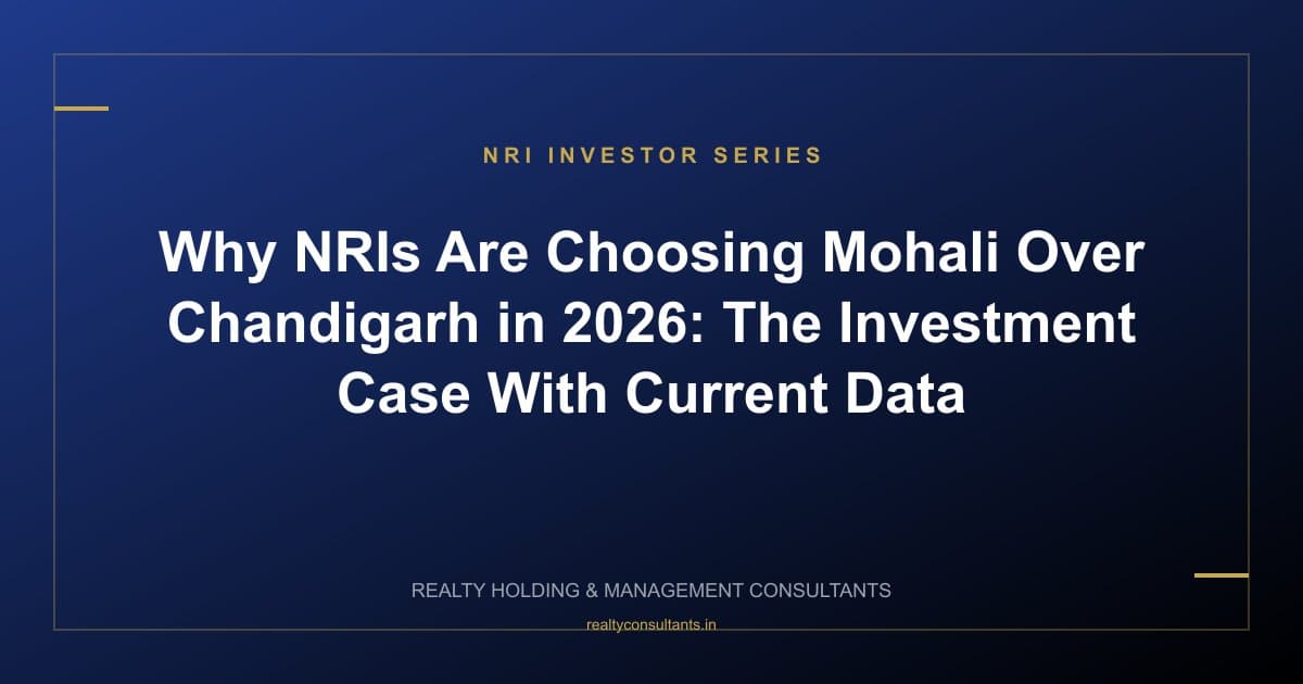Why NRIs Are Choosing Mohali Over Chandigarh in 2026: The Investment Case With Current Data