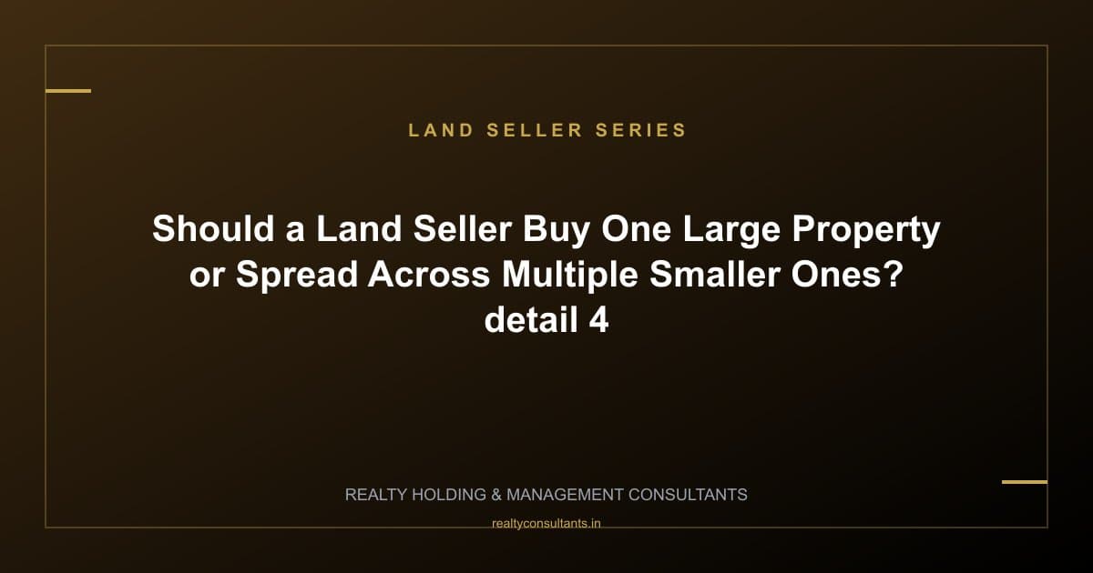 Should a Land Seller Buy One Large Property or Spread Across Multiple Smaller Ones? - context image 4