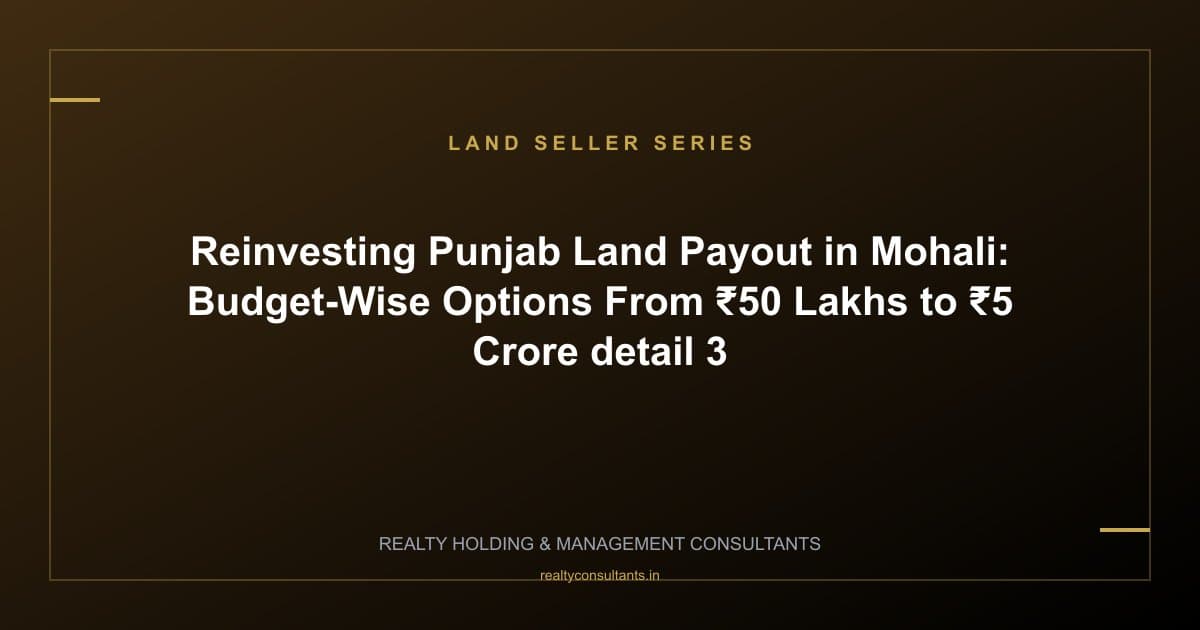 Reinvesting Punjab Land Payout in Mohali: Budget-Wise Options From ₹50 Lakhs to ₹5 Crore - context image 3