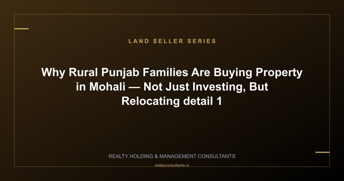 Why Rural Punjab Families Are Buying Property in Mohali — Not Just Investing, But Relocating - context image 1