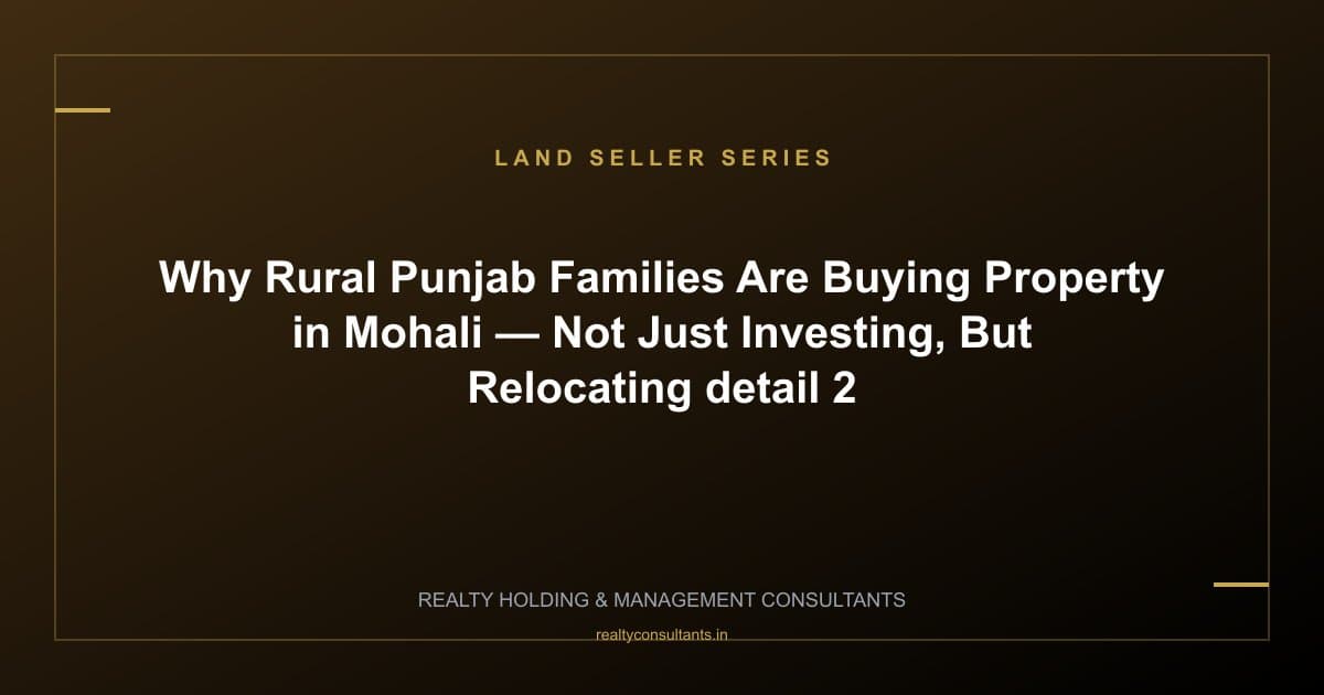 Why Rural Punjab Families Are Buying Property in Mohali — Not Just Investing, But Relocating - context image 2