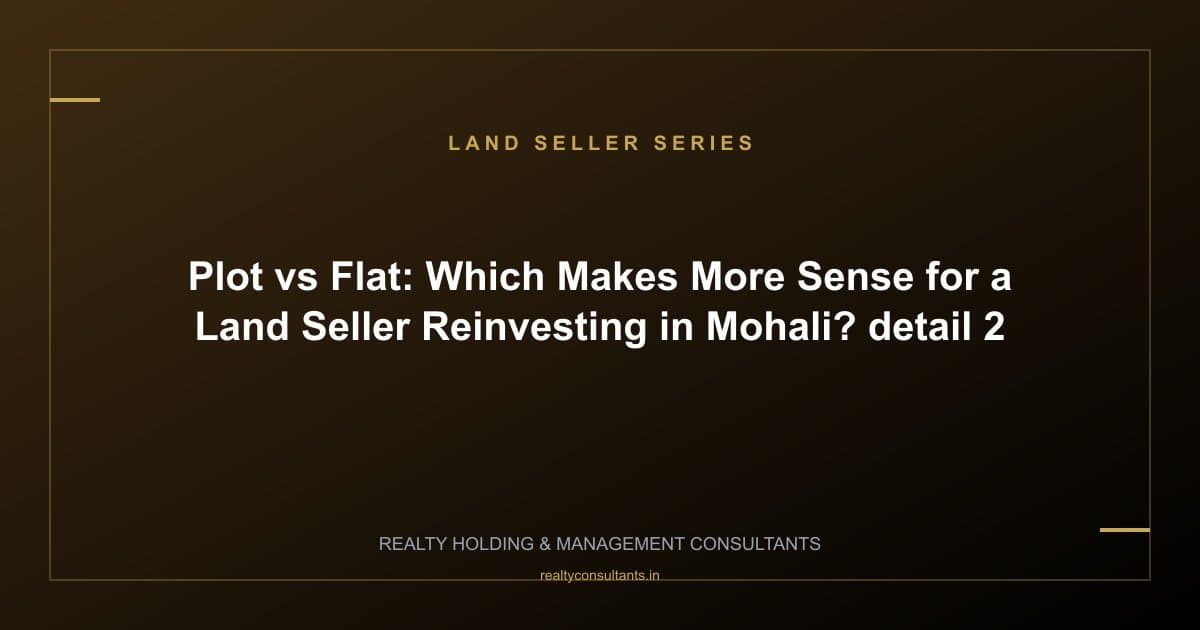 Plot vs Flat: Which Makes More Sense for a Land Seller Reinvesting in Mohali? - context image 2