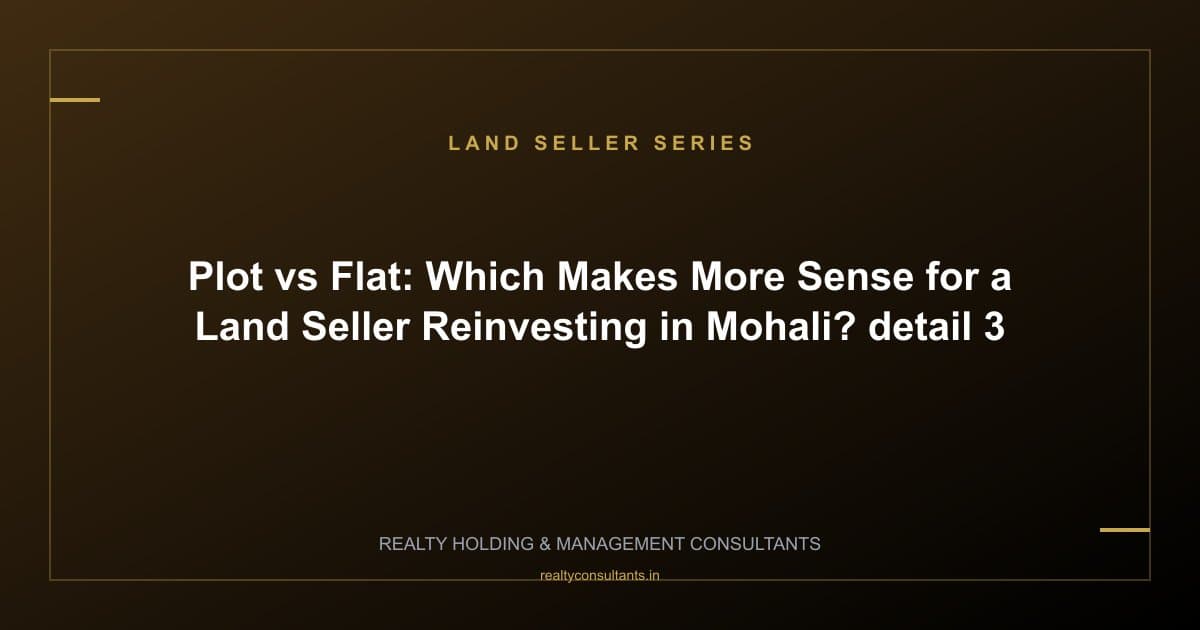 Plot vs Flat: Which Makes More Sense for a Land Seller Reinvesting in Mohali? - context image 3