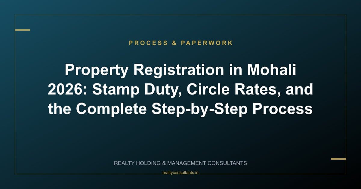 Property Registration in Mohali 2026: Stamp Duty, Circle Rates, and the Complete Step-by-Step Process