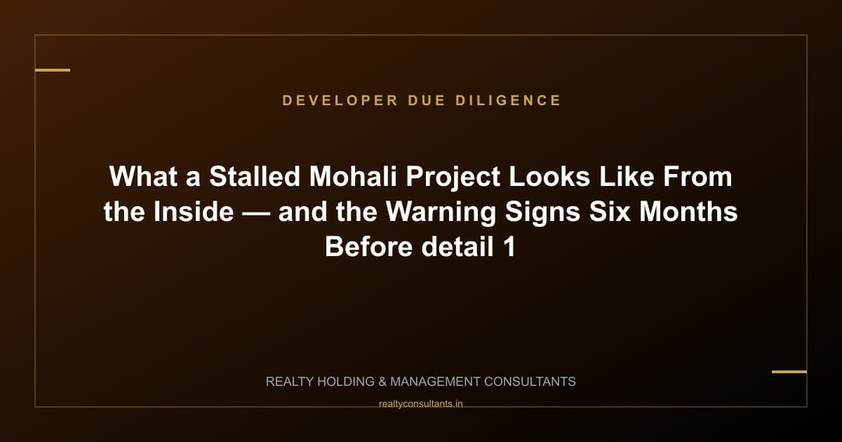 What a Stalled Mohali Project Looks Like From the Inside — and the Warning Signs Six Months Before - context image 1