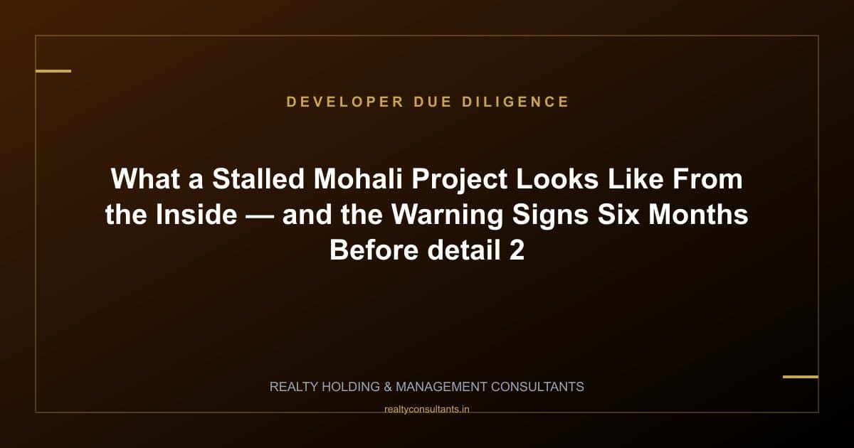 What a Stalled Mohali Project Looks Like From the Inside — and the Warning Signs Six Months Before - context image 2