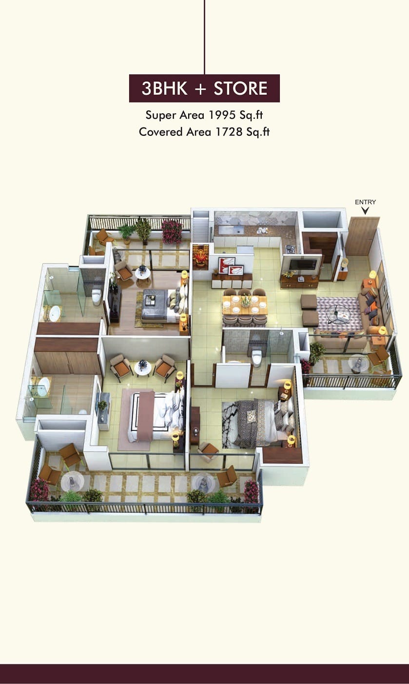 The Medallion, Sector 82-A (IT City), Mohali — 3 BHK, 3+1 BHK and 4 BHK High-Rise Apartments with Penthouses on 200-ft Airport Road 2 - Property Gallery Image | Realty Holding & Management Consultants